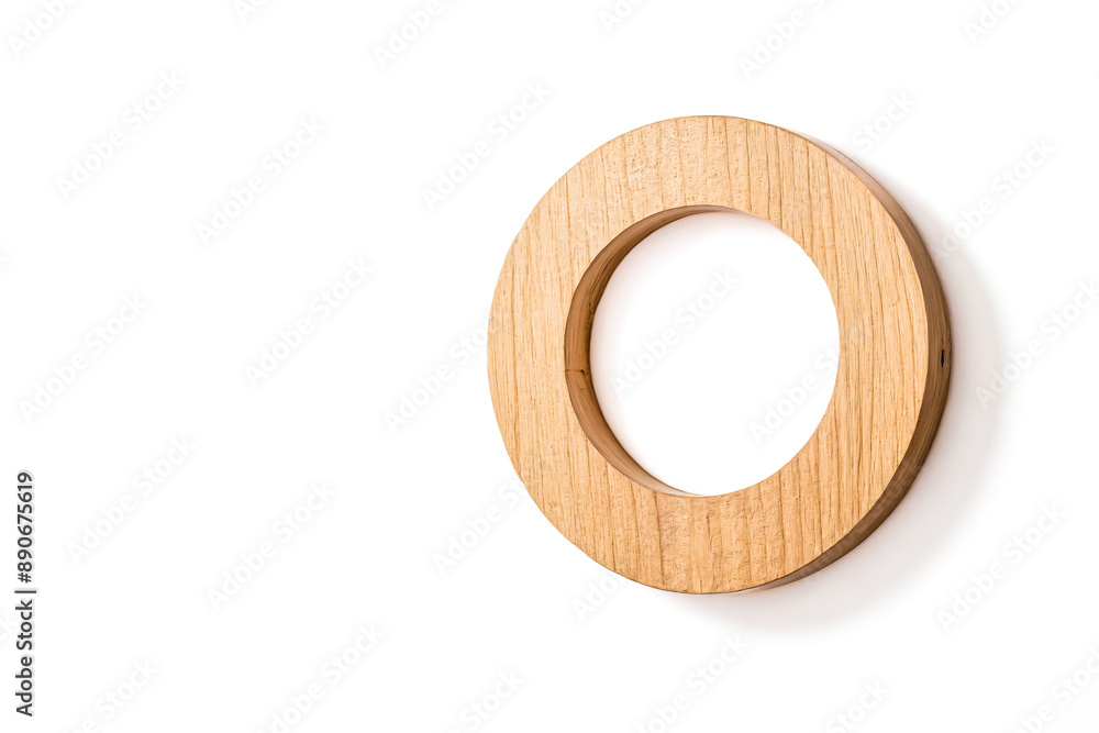 Wooden Round Frame with Empty Center Wooden Round Frame with Empty Center