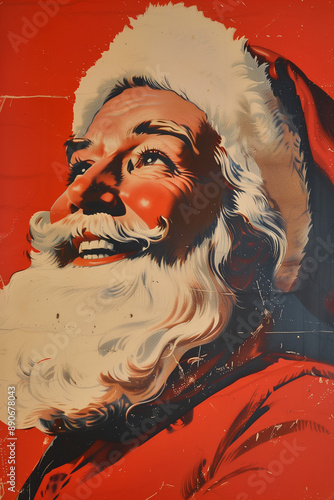 vintage santa claus illustration