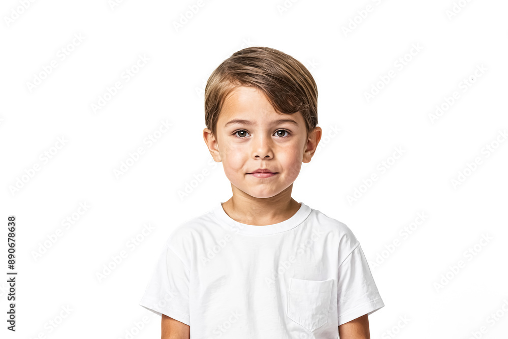 Portrait of a young boy looking directly at the camera Portrait of a young boy looking directly at the camera