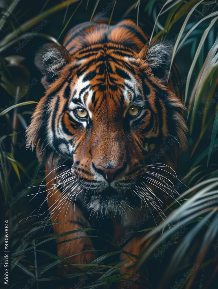 desktop wallpaper, depth animals, tiger in the jungle desktop wallpaper, depth animals, tiger in the jungle
