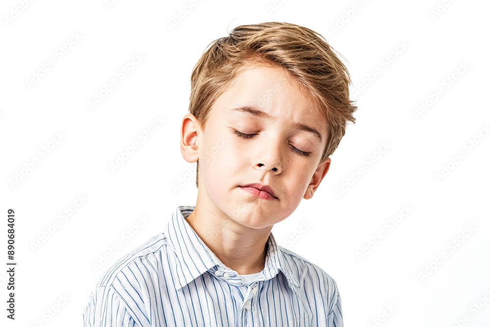 Close up Portrait of a Young Boy with Blonde Hair and Blue Eyes Close up Portrait of a Young Boy with Blonde Hair and Blue Eyes