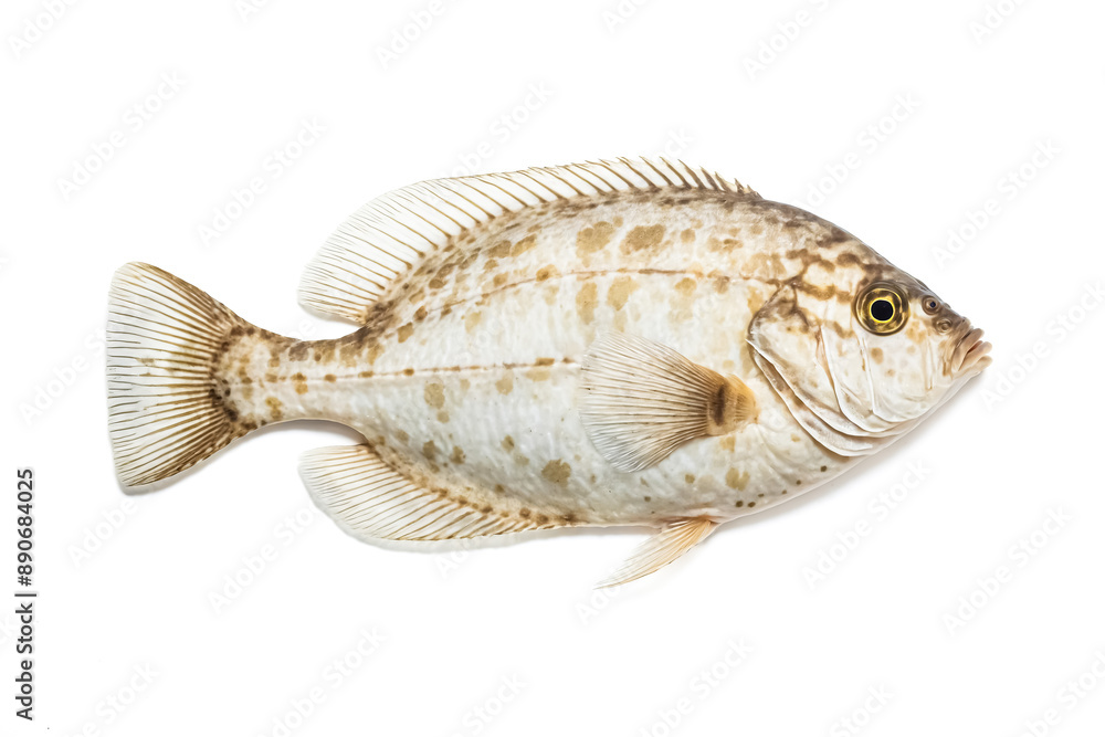 Spotted Fish Isolated On White Background Spotted Fish Isolated On White Background