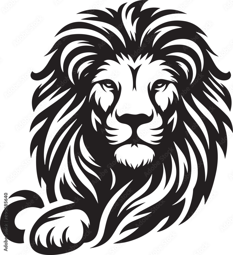 Lion icon isolated on a white background. Lion logo illustration. Lion icon isolated on a white background. Lion logo illustration.