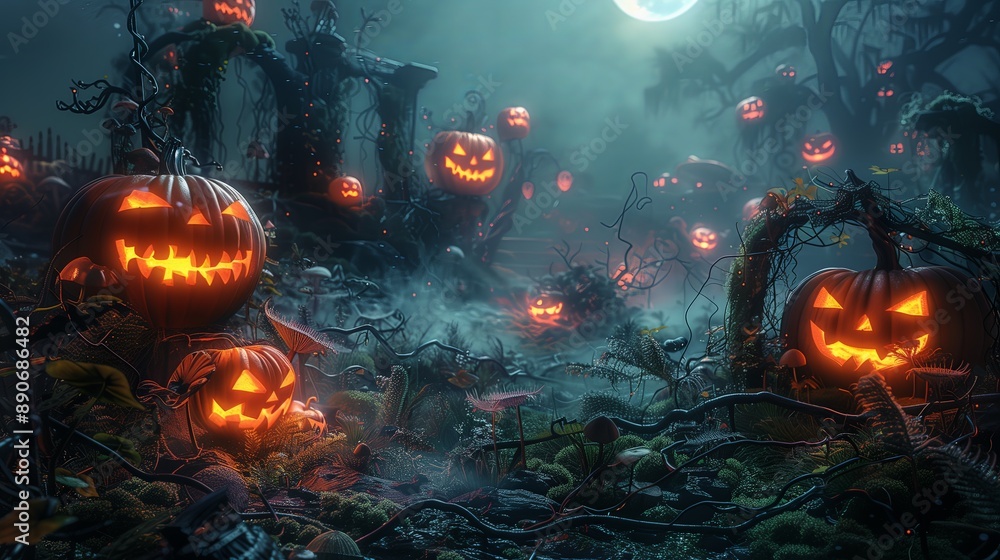 Moonlit Enchanted Pumpkin Patch Moonlit Enchanted Pumpkin Patch