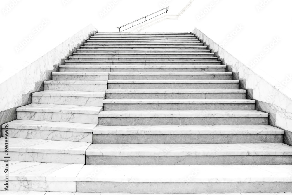 White Marble Staircase Leading Upwards White Marble Staircase Leading Upwards