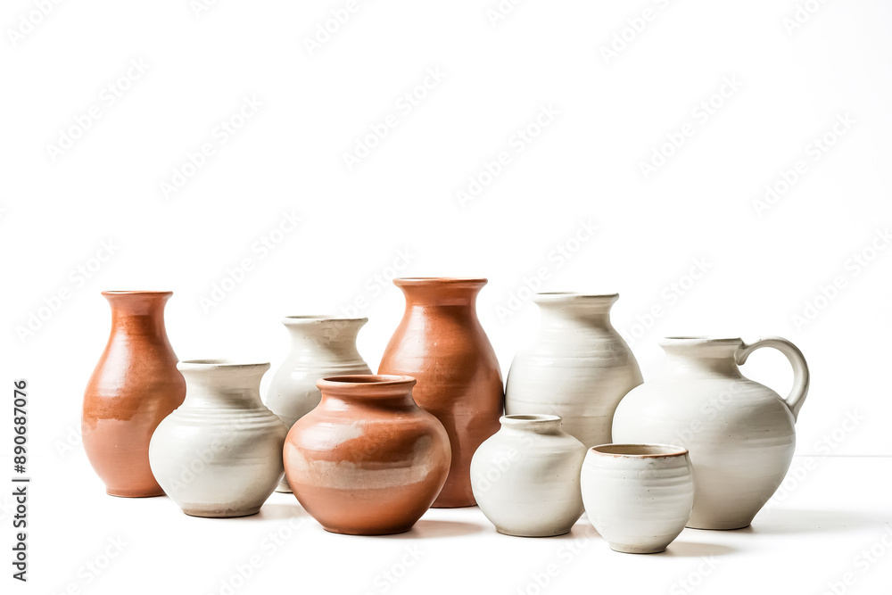Collection of Pottery Vases and Pitchers Collection of Pottery Vases and Pitchers