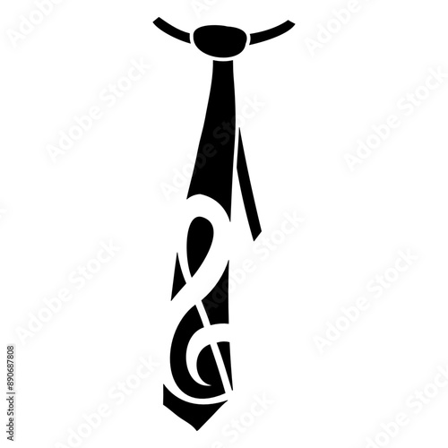 Music Clef Note Tie Occasion Suitability Style Bass French Violin Treble Musical Instrument Sound Love Icon Symbol Design