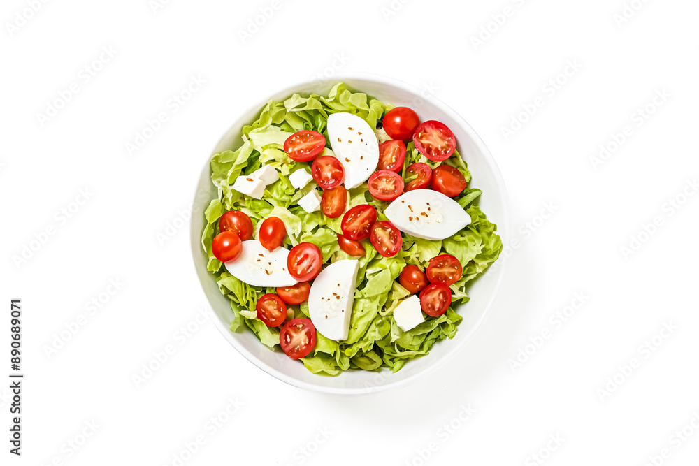 Fresh Salad with Cherry Tomatoes and Feta Cheese Fresh Salad with Cherry Tomatoes and Feta Cheese