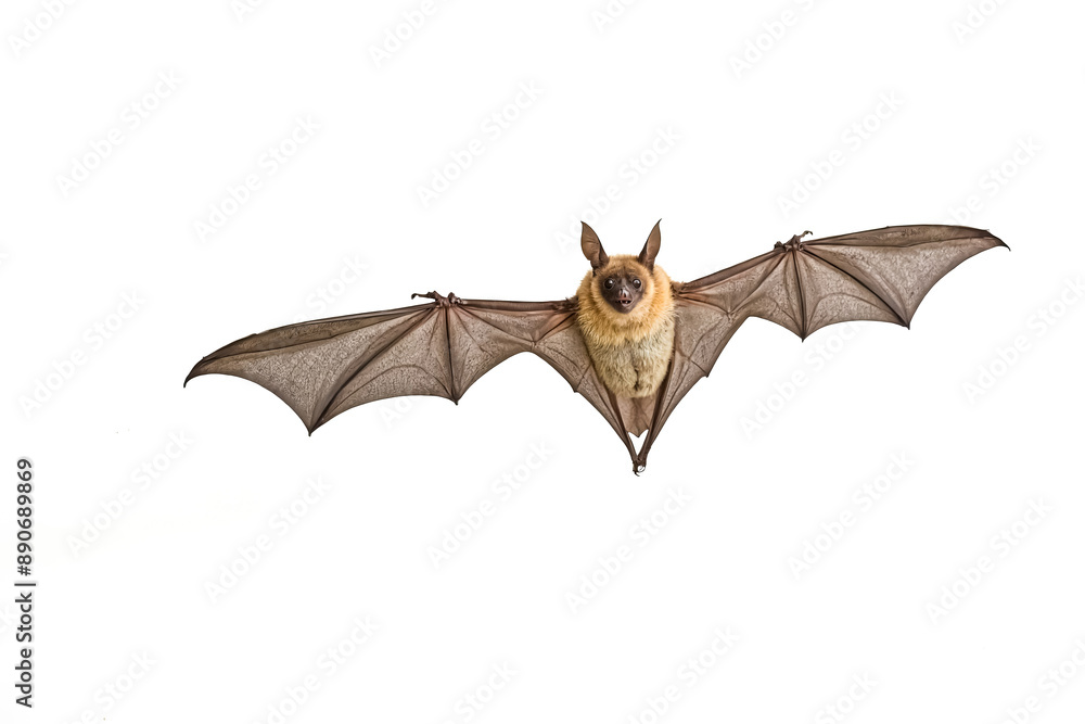 Fototapeta premium Flying bat isolated on white background