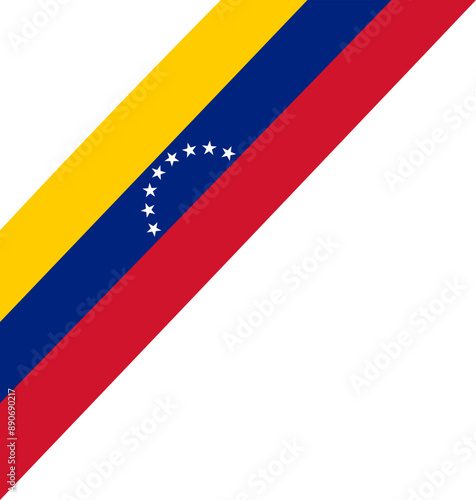 Venezuelan Flag Tilted