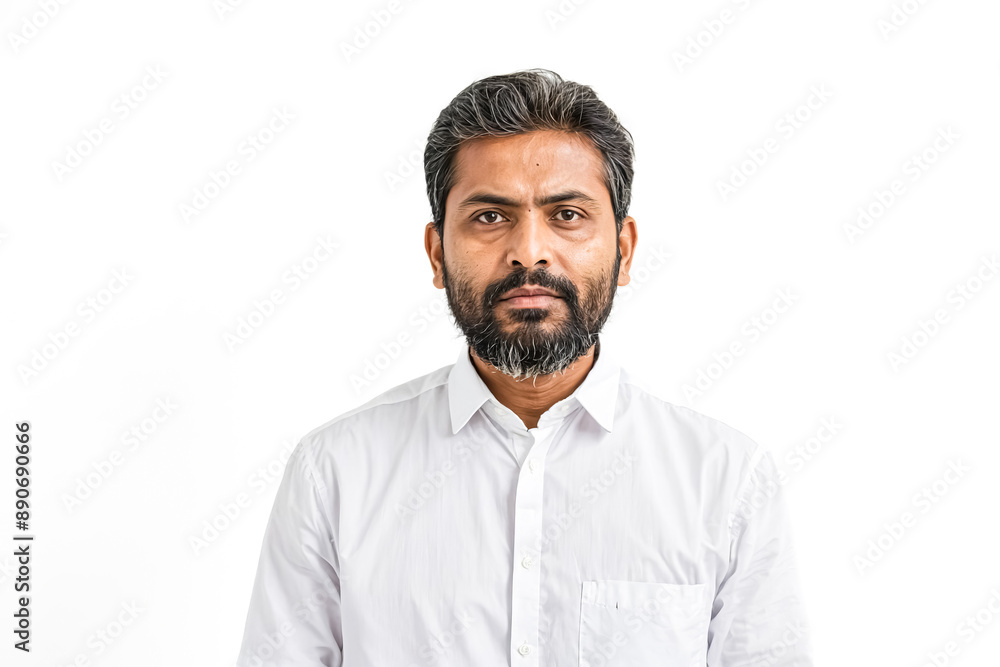 Portrait of a serious man with a beard Portrait of a serious man with a beard