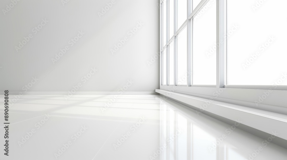 A window with a white frame and a clear glass pane A window with a white frame and a clear glass pane