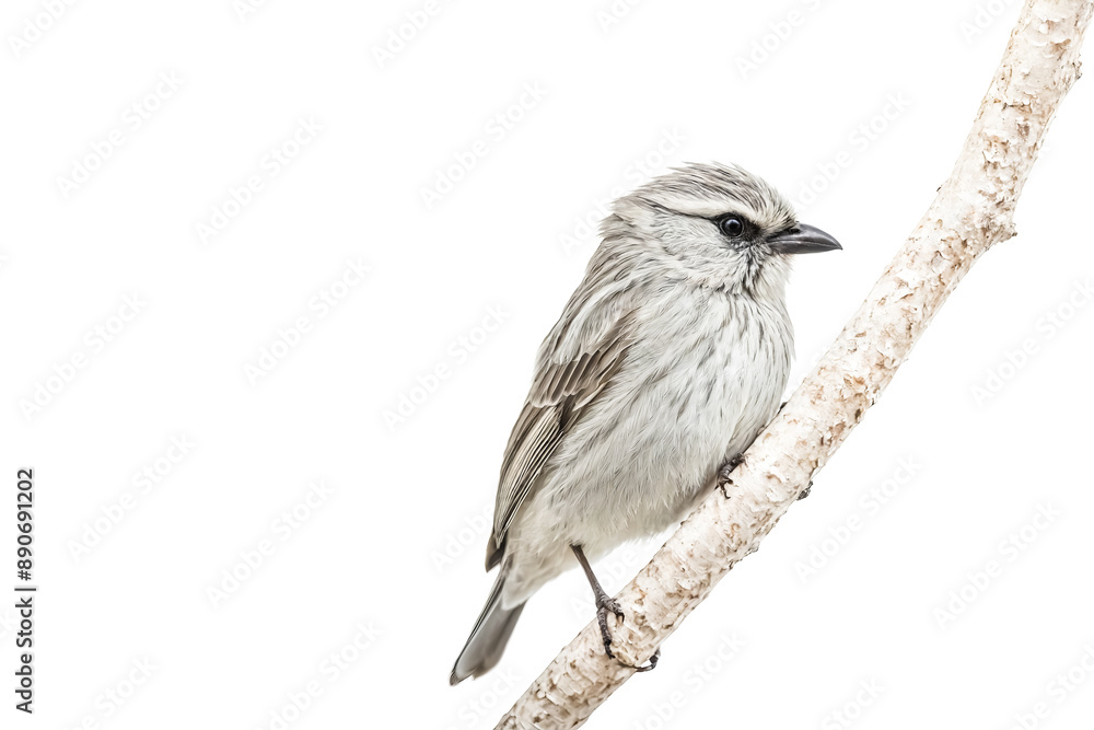 Fototapeta premium White Bird on a Branch