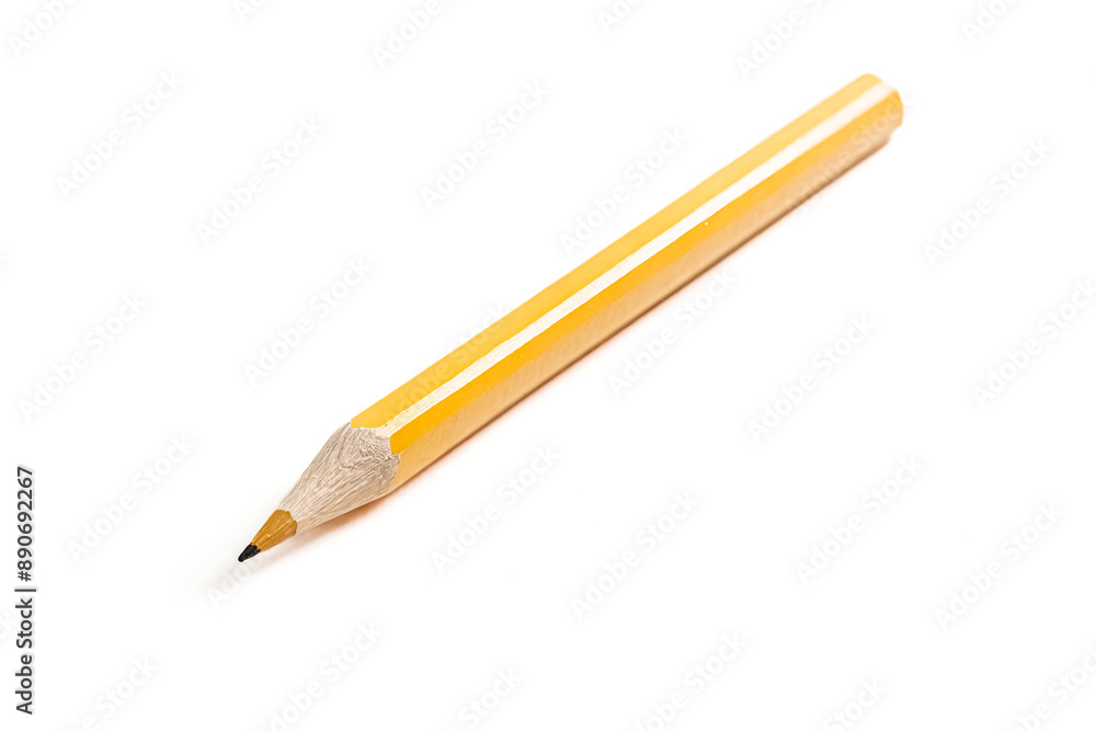Yellow Pencil Isolated on White Background Yellow Pencil Isolated on White Background