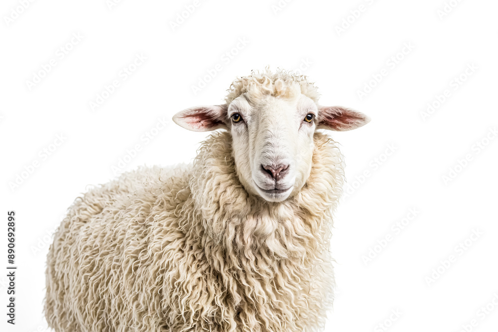 Fluffy Sheep Portrait Fluffy Sheep Portrait