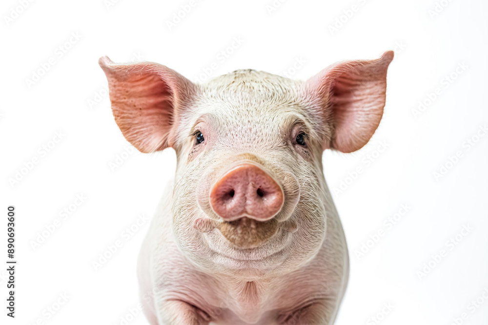 Portrait of a Piglet with a Pink Nose Portrait of a Piglet with a Pink Nose