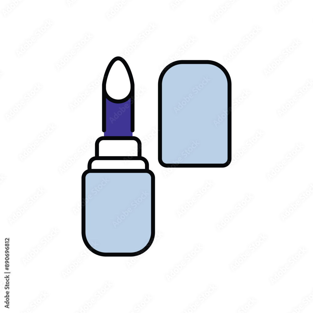 Lipstick icon design with white background stock illustration Lipstick icon design with white background stock illustration