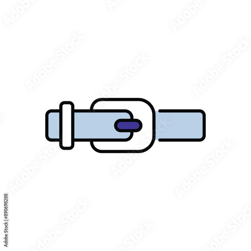 Belt icon design with white background stock illustration