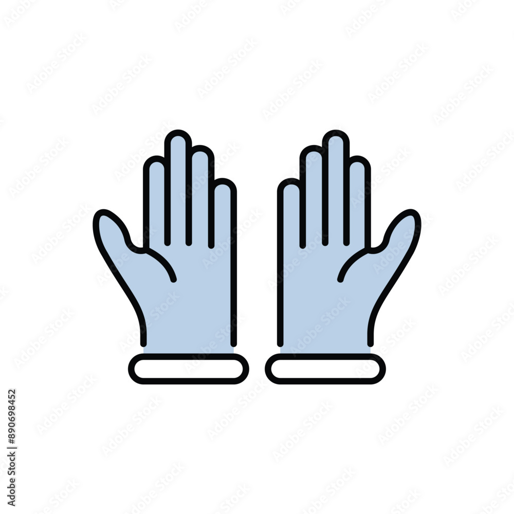 Gloves icon design with white background stock illustration Gloves icon design with white background stock illustration