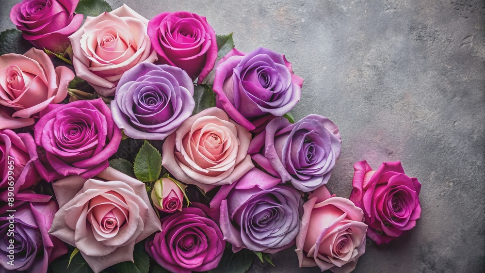 A Bouquet of Pink, Purple and Lavender Roses, Floral Arrangement, Flowers , Rose , Bouquet , Nature A Bouquet of Pink, Purple and Lavender Roses, Floral Arrangement, Flowers , Rose , Bouquet , Nature