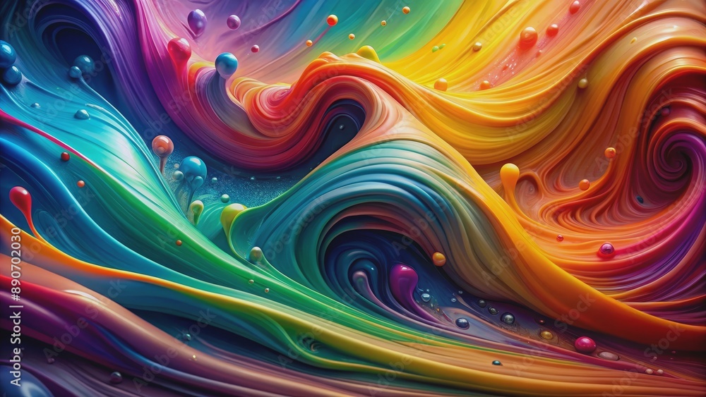 Abstract Swirling Rainbow Hues with Floating Spheres, digital art, abstract, colorful, spheres , abstract art , digital painting Abstract Swirling Rainbow Hues with Floating Spheres, digital art, abstract, colorful, spheres , abstract art , digital painting
