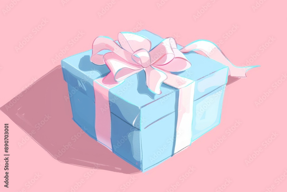 A beautifully wrapped blue and pink present waiting to be opened. Illustration --ar 3:2 --style raw Job ID: 28c65a20-0a22-4bf1-8476-33371a350c73 A beautifully wrapped blue and pink present waiting to be opened. Illustration --ar 3:2 --style raw Job ID: 28c65a20-0a22-4bf1-8476-33371a350c73
