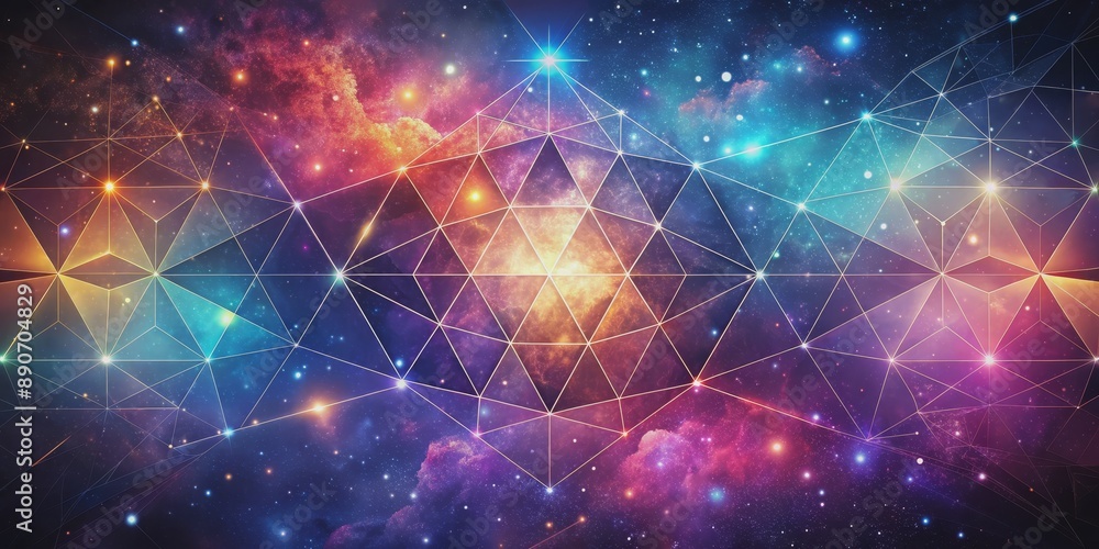 Cosmic Geometry A Network of Golden Lines Across a Vibrant Nebula, space, nebula, cosmos, galaxy Cosmic Geometry A Network of Golden Lines Across a Vibrant Nebula, space, nebula, cosmos, galaxy