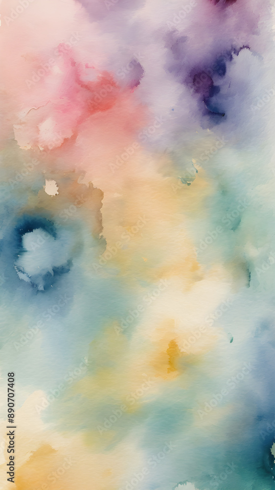 Fototapeta premium Abstract watercolor background in soft hues