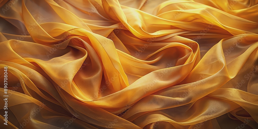 Fototapeta premium Golden Fabric Texture Abstract Background, Fabric Texture, Abstract Background, Texture, Background