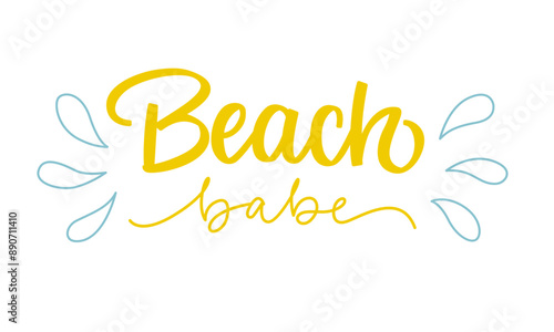 Beach Babe Lettering