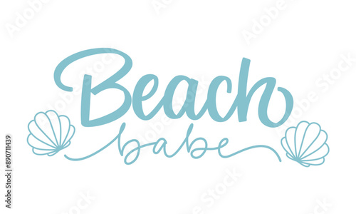 Beach Babe Lettering
