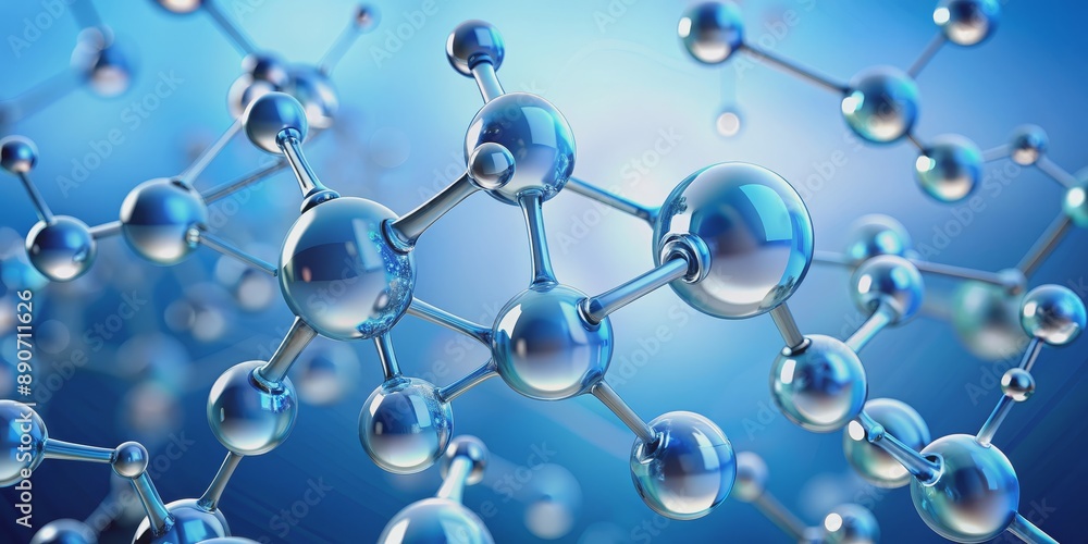 Molecular Structure - 3D Rendering of a Complex Molecule, Science, Chemistry, Research, Technology Molecular Structure - 3D Rendering of a Complex Molecule, Science, Chemistry, Research, Technology