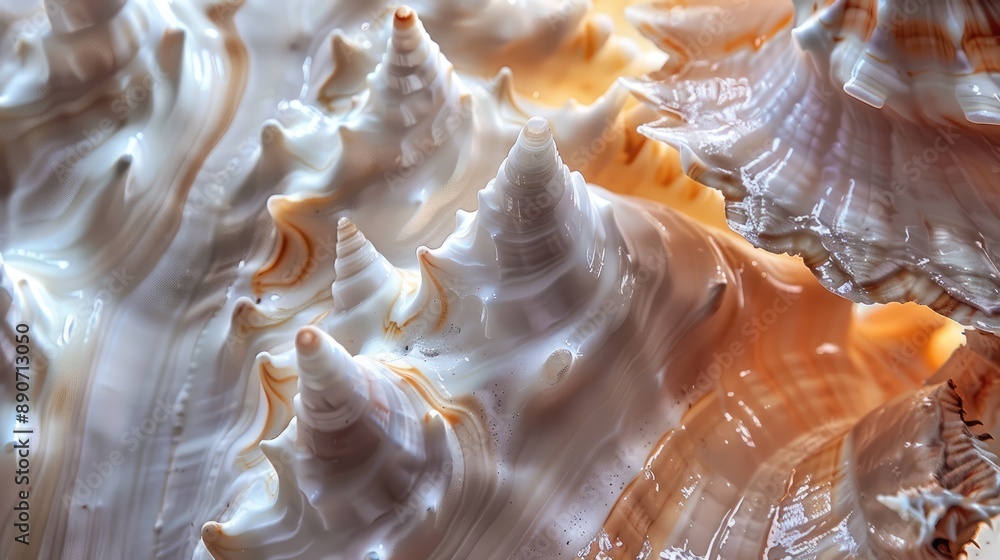 Photograph the surface of a seashell Photograph the surface of a seashell