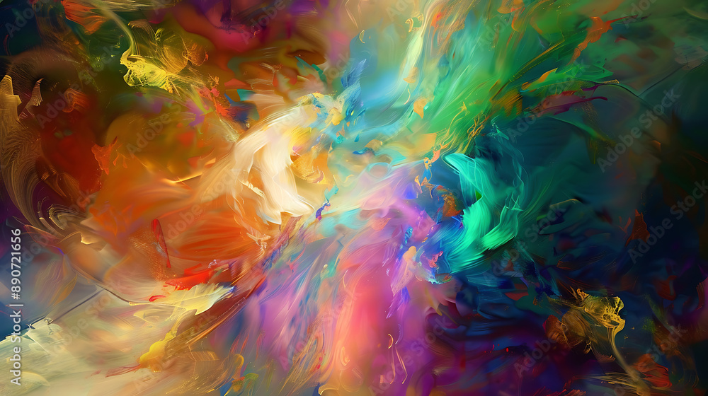 Prismatic Fusion Burst digital illustration Prismatic Fusion Burst digital illustration