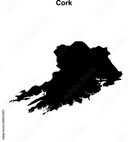 Cork outline map