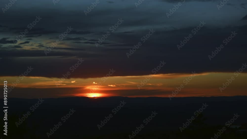 Brilliant Dawn with Stormy Sky Timelapse Brilliant Dawn with Stormy Sky Timelapse