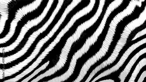 zebra skin pattern - black and white (artwork 3)