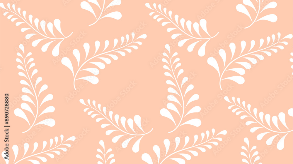 Fototapeta premium Beautiful leaf Floral Pattern Background