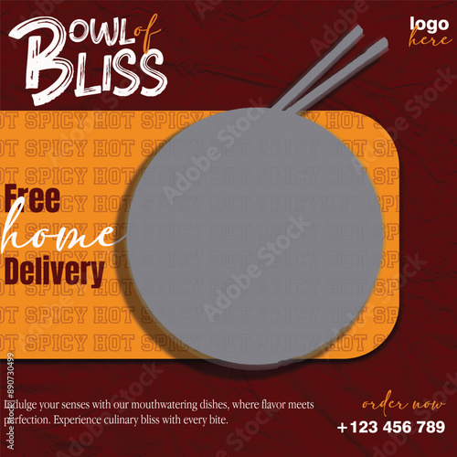 Food Social Media Post For Promotion And Marketing