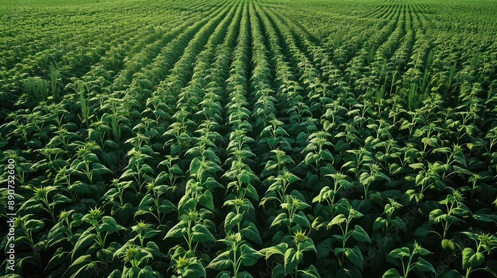 Aerial View of a Sunflower Field Aerial View of a Sunflower Field