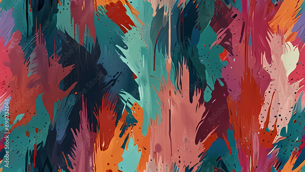 Abstract illustration background filled with dynamic and Pastel colorful paint brush strokes Abstract illustration background filled with dynamic and Pastel colorful paint brush strokes
