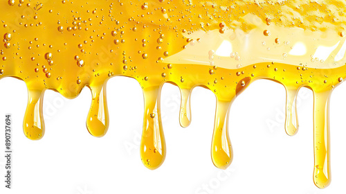 Leaking honey isolated transparent background