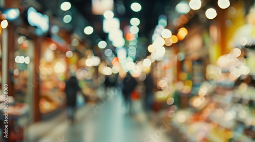 Wallpaper Mural blur supermarket background Torontodigital.ca