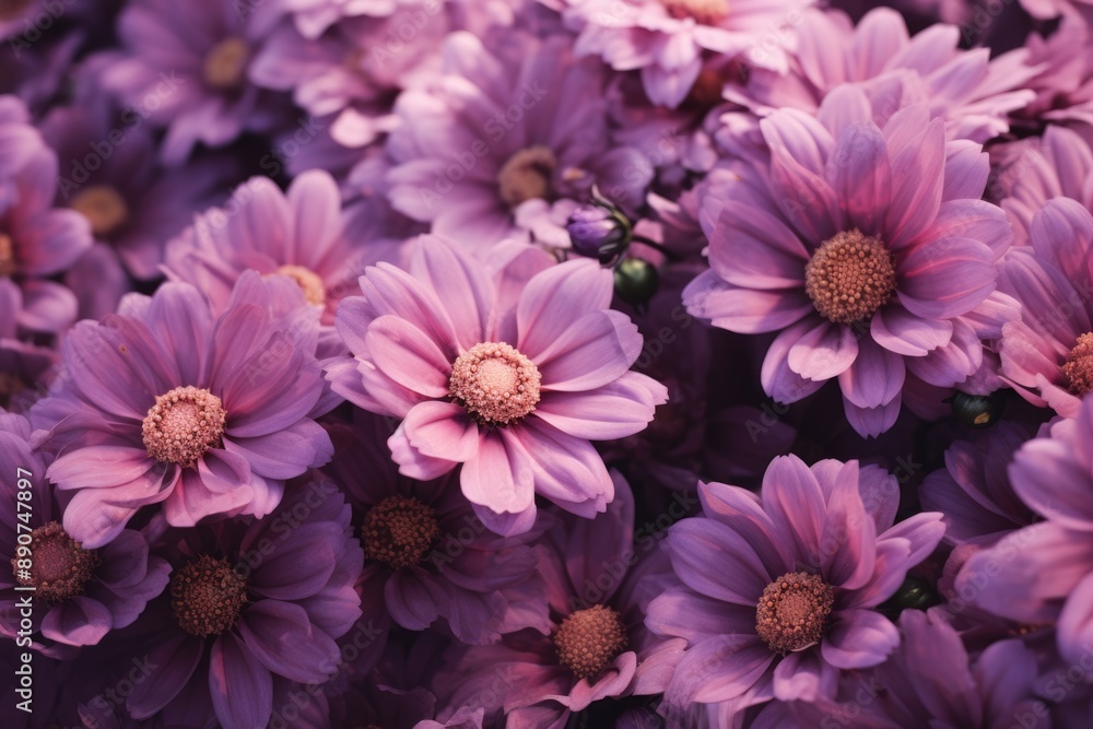 Close-up of purple chrysanthemums in full bloom. Spring nature awakening. Nature and floral beauty concept. Banner, wallpaper Close-up of purple chrysanthemums in full bloom. Spring nature awakening. Nature and floral beauty concept. Banner, wallpaper