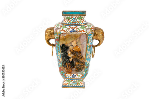 antique vase isolated on white