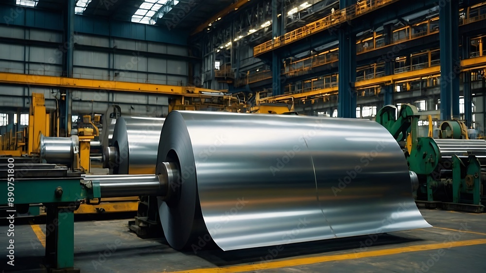 Steel or galvanized roll in the factory Steel or galvanized roll in the factory