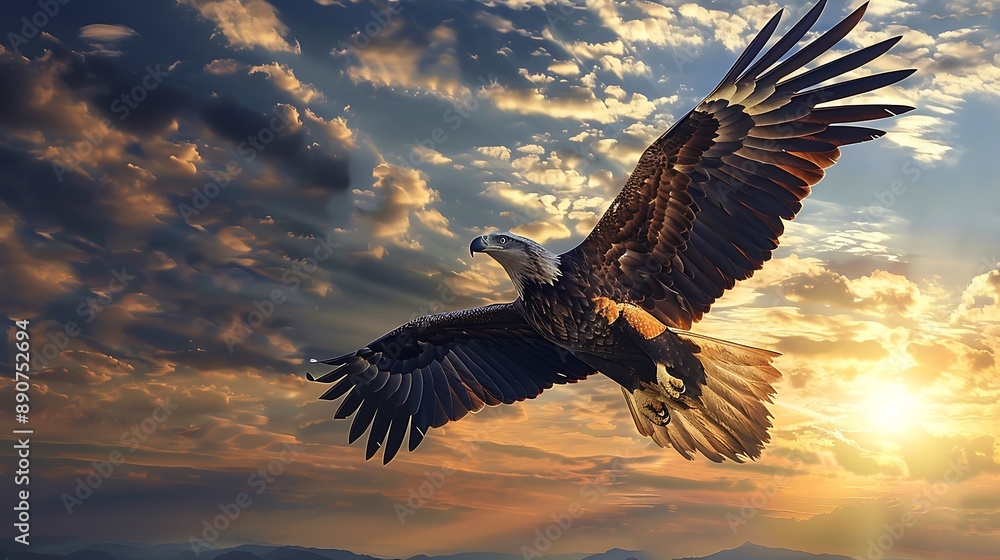 custom made wallpaper toronto digitalmajestic eagle soaring through the sky