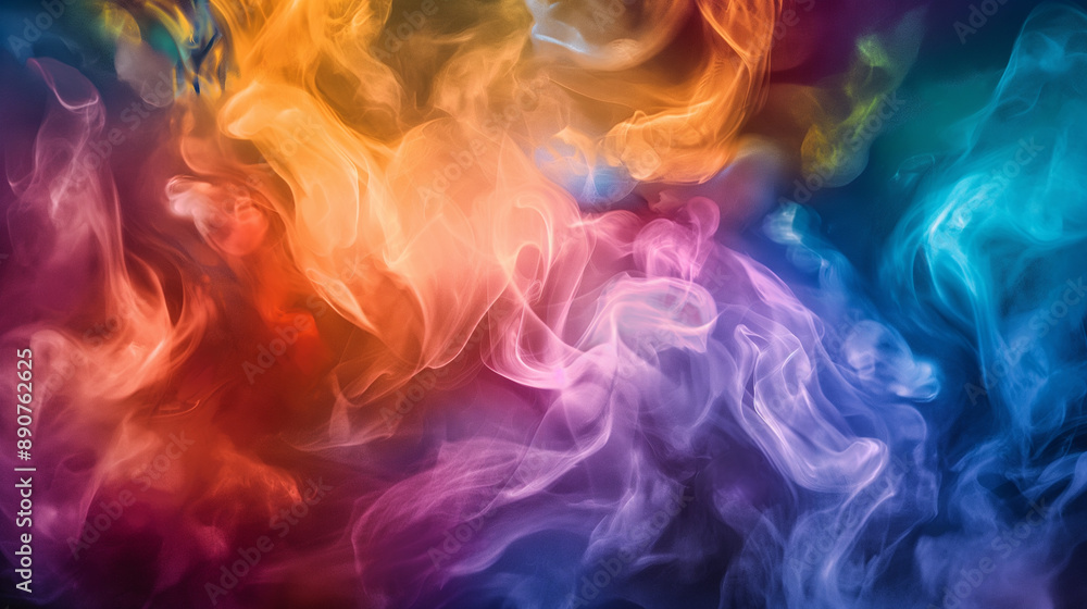 Colorful abstract smoke in various vibrant hues. Colorful abstract smoke in various vibrant hues.