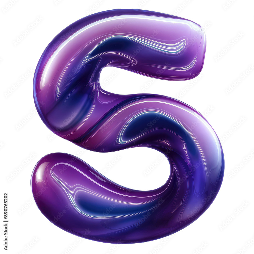 Isolated PNG Number Five, GENERATIVE AI Isolated PNG Number Five, GENERATIVE AI