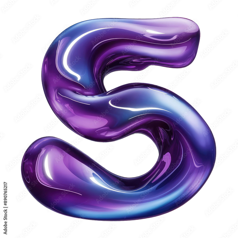 Isolated PNG Number Five, GENERATIVE AI Isolated PNG Number Five, GENERATIVE AI